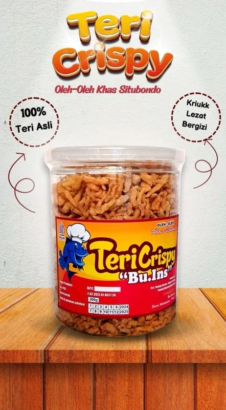 Kemasan toples Teri Crispy Bu Ins